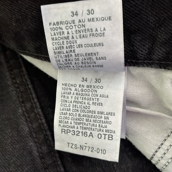 Nautica 34/30 black relaxed fit jeans with zip and button close - Picture 8 of 11